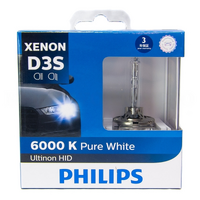 (PAIR) Philips D3S Ultinon 6000K Xenon HID Bulbs 42403 for Volkswagen Golf R MK7 A45 Porsche Macan