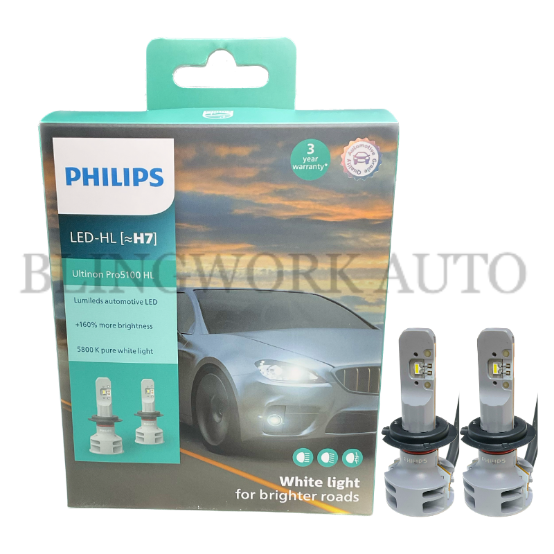 Philips H7 Ultinon Pro6000 - Kit de conversión a led H7 con