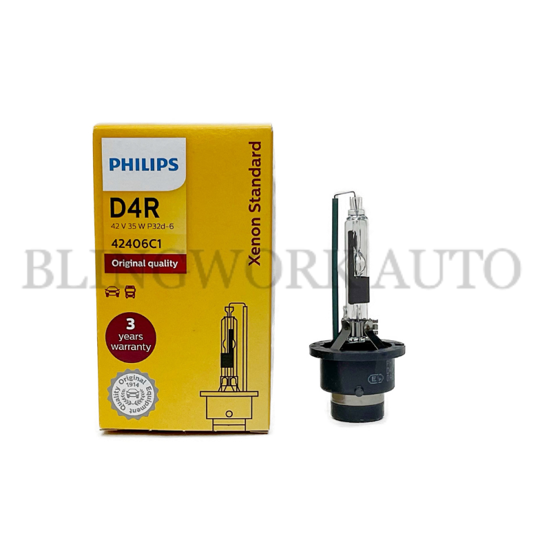 PAIR) Philips D4R Xenon OEM Factory Colour Bulb