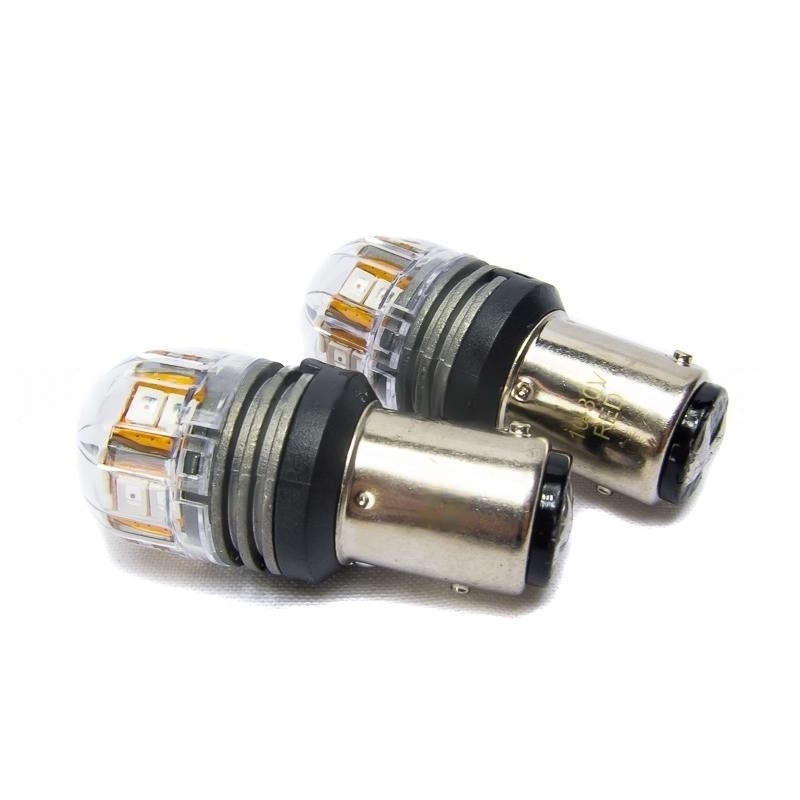 JW Speaker LED Amber Bayonet Bulbs PY21W BAU15s 12/24V - 990142, JWSpeaker, Shop our Full Range by Brand at Autobarn, Autobarn Category