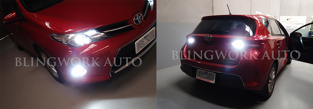 KONIK Toyota ZRE182 Corolla Hatchback Ascent LED Light KIT HIR2 9012 H16 T10 T15
