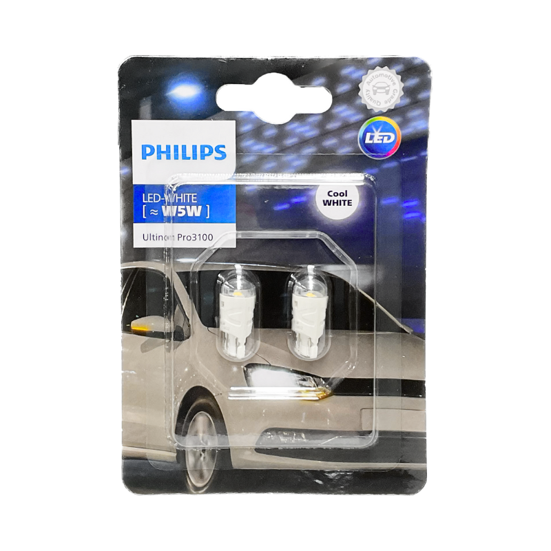 Philips W5W T10 LED 360° Car 12V Crystal White 6000K 11961WU60X2 Pro6000  2st.Neu