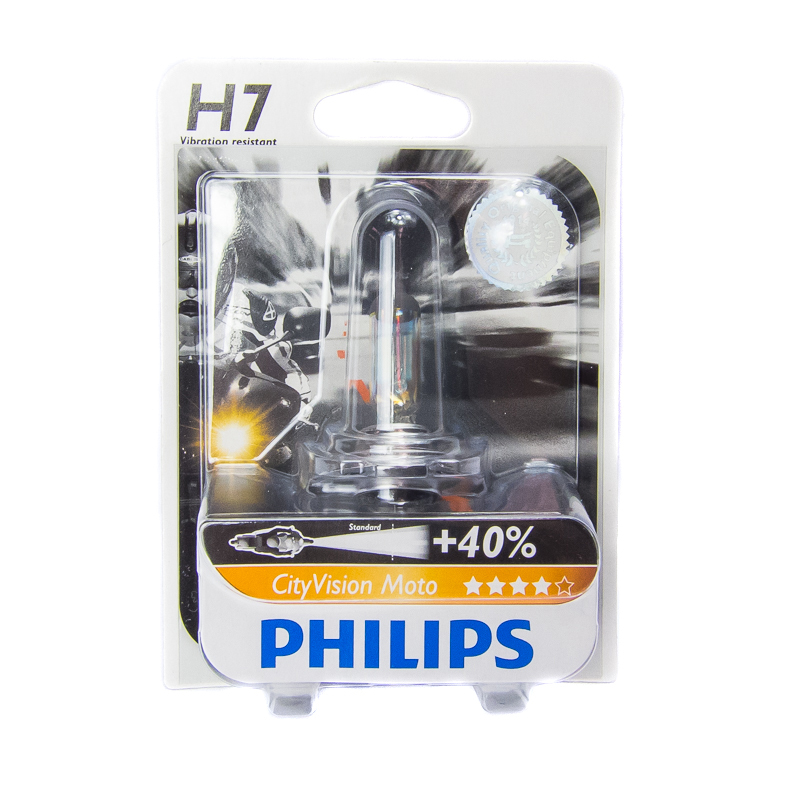 Philips X-treme Vision Moto H7 Motorcycle Bulbs