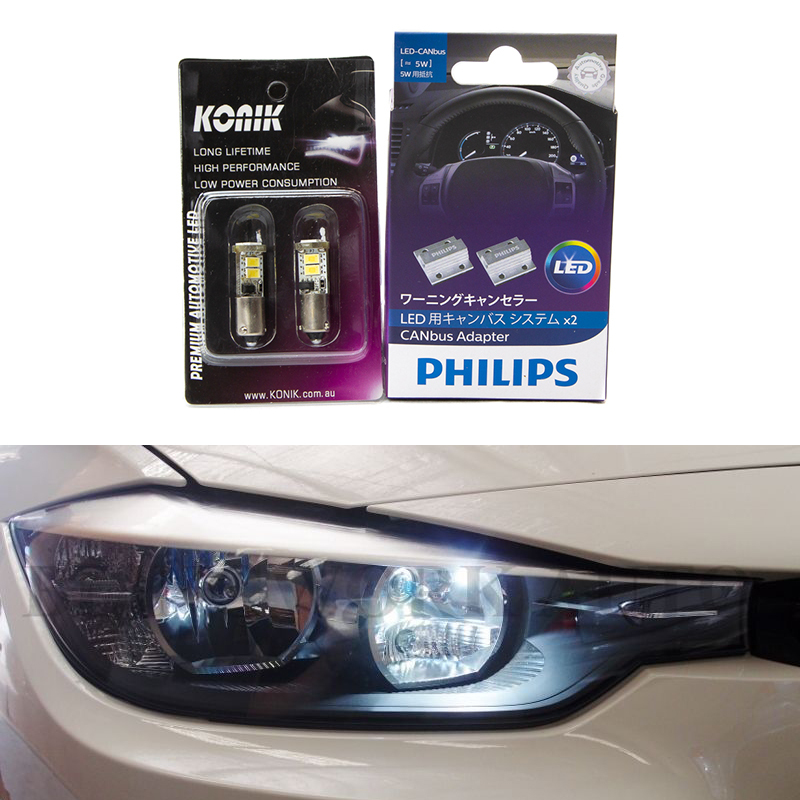 BMW Angel eyes LED E90 - LED upgrade Fahrzeuge PHILIPS, OSRAM