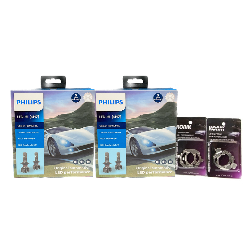 H1 Philips Ultinon Pro9100 HL LED Headlights (Pair)