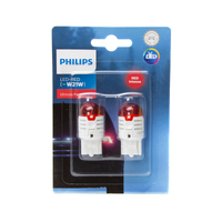 PHILIPS W21W 7440 T20 RED Ultinon Pro3000 LED Brake Light Bulbs