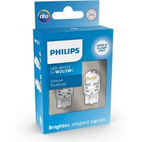 PHILIPS T20 W21/5W 7443 Ultinon Pro6000 LED 6000K Dual Brightness White Light Bulbs