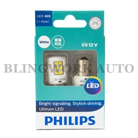 (PAIR) PHILIPS S25 1156 P21W BA15S Ultinon LED 6000K White Light Bulb