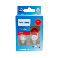 PHILIPS S25 P21/5W BAY15D Ultinon Pro6000 RED LED Dual Brightness Brake Light Bulbs