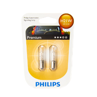 (PAIR) Philips H21W BAY9S OEM Replacement Light Bulb
