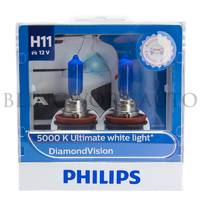 Philips H11 Diamond Vision 5000K White Halogen Bulb