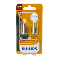 (PAIR) Philips R5W BA15S OEM Replacement Light Bulb