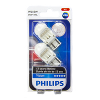 Philips W21/5W 7443 T20 Vision LED Red Brake Tail Light Bulb