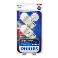 Philips W21W 7440 T20 Vision LED Red Brake Light Bulb