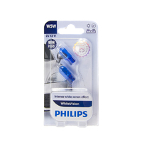 Philips T10 W5W 3700K Warm White Vision Halogen Bulbs