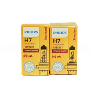 (PAIR) Philips H7 OEM Replacement Light Bulbs 12V 55W