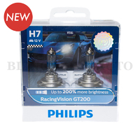 Philips H7 Racing Vision GT200 +200% Halogen Bulbs