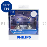 Philips H7 Racing Vision +150% Halogen Bulbs