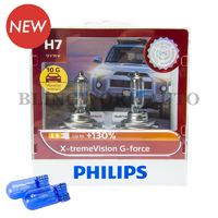 Philips H7 X-treme Vision G-force+130% Halogen Bulbs
