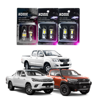 2012-2023 Toyota Hilux Full White 6000k LED Interio Rego & Mirror Light Package
