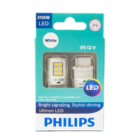 (PAIR) PHILIPS 3156 P27W Ultinon LED 6000K White Light Bulb