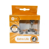 (PAIR) GENERAL ELECTRIC H4 Extra Life Halogen Bulbs