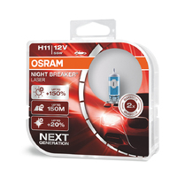 OSRAM H11 Night Breaker LASER +150% Halogen Bulbs