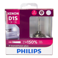(PAIR) Philips D1S Xenon X-tremeVision GEN2 +150% Bulb