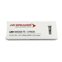 5PCS JW Speaker LED T5 1.2W W1,2W 12V Halogen Light Bulbs for Cluster