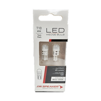 JW Speaker LED 12V T10 W5W 6000K White Bulbs