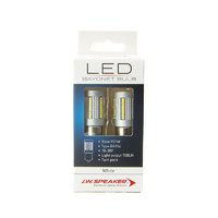JW Speaker HIGH OUTPUT LED P21W BA15S White Reverse Light Bulbs