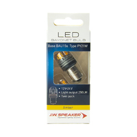JW Speaker LED PY21W BAU15s Amber Indicator Bulbs