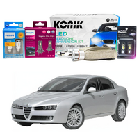 2007-2012 Alfa Romeo 159 JTS JTD LED Low Beam High Beam Indicator Parker Light Conversion Kit