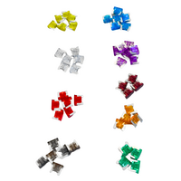 50Pcs Mixed 2 Amp - 40 Amp Micro Blade Universal Car Vehicle Fuse