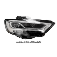 New Genuine Refurbished 8V0941034D 90104563 RIGHT Full LED Headlight Assembly for 2017-2020 Audi A3 S3 RS3