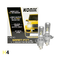 KONIK K100 H4 6000K SMART FIT White LED Conversion Kit