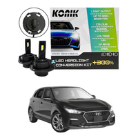 Hyundai i30 PD 2017-2020 KONIK K300 +300% LED Kit H7 Low Beam 6000k Headlight Conversion Kit