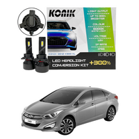 Hyundai I40 VF 2012-2018 KONIK K300 +300% LED Kit H7 Low Beam 6000k Headlight Conversion Kit