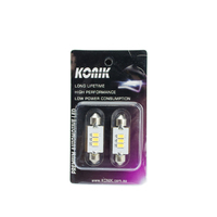 KONIK 39mm Festoon LED 6000K White Light Bulbs