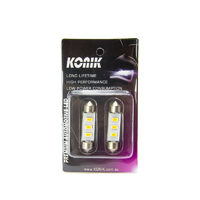 KONIK 41/42mm Festoon CANbus LED 6000K White Light Bulbs