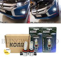 MY18+ Mitsubishi MR Triton KONIK P13W DRL + H8 LED Fog Light