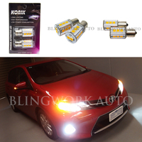 KONIK PY21W BAU15s AMBER LED Indicator Turn Signal Light Bulbs for Toyota Corolla Hatchback ZRE182