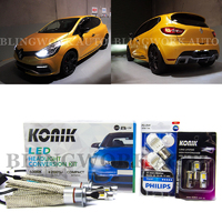2013+ Renault Clio MK4 LED H7 Low Beam REGO Reverse Brake Light Upgrade Kit