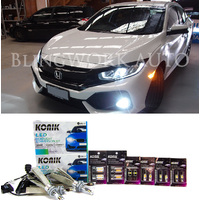 2016+ Honda FK FC Civic LED H11 H11 Low Beam Fog Reverse Indicator Interior Light Upgrade Kit