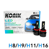 KONIK K300 H8/H9/H11/H16 +300% 6000K LED Conversion Kit
