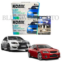 Holden VE Commodore KONIK LED Low High Beam Headlight Conversion Kit