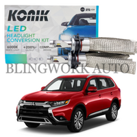 Mitsubishi Outlander ZK ZL LED Kit H7 Low Beam Headlight Conversion KONIK +200% 6000K Kit
