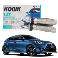 (CUSTOM) KONIK H7 6000K LED kit for 2012-2020 Hyundai Veloster JS FS Low Beam Headlight