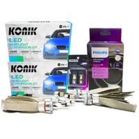Holden VF Commodore KONIK LED H7 H9 Low High Beam Parker Headlight Conversion Kit