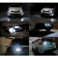 Toyota ZRE182 Corolla Hatchback LED HIR2 H16 T10 T15 Headlight Fog Parker REGO Reverse Light Upgrade Kit